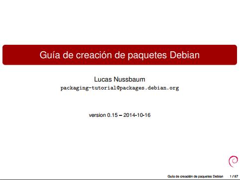 Imágen de pdf Guía de creación de paquetes Debian